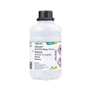 حلال اتانول Ethanol مرک با خلوص 99.9%≥ و استانداردهای ISO و Ph. Eur، انتخابی ایده‌آل برای مصارف آزمایشگاهی، داروسازی و صنعتی با بالاترین کیفیت و پایداری است.