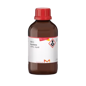 شیشه قهوه‌ای حاوی مایع اسکوالن (Squalene) سیگما-آلدریچ با خلوص 98%