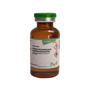 alt="N-Methyl-N-trimethylsilylheptafluorobutyramide LiChropur 69484 بطری معرف سلیلاسیون با خلوص ≥90% برای آماده‌سازی نمونه در کروماتوگرافی گازی GC
