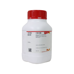بطری آزمایشگاهی دکستران (Dextran from Leuconostoc spp., Mr ~40,000) محصول سیگما آلدریچ با درب قرمز و برچسب سفید، مورد استفاده در کاربردهای بیوشیمیایی و داروسازی