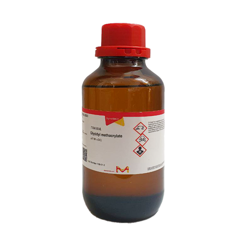 بطری گلیسیدیل متاکریلات Glycidyl Methacrylate با خلوص بالا، مونومر اپوکسی متاکریلات آزمایشگاهی برند Sigma-Aldrich